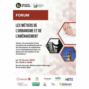 affiche forum des métiers de l'urbanisme